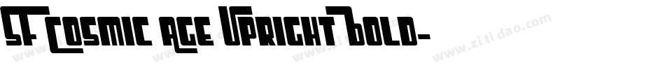 SF Cosmic Age Upright Bold字体转换